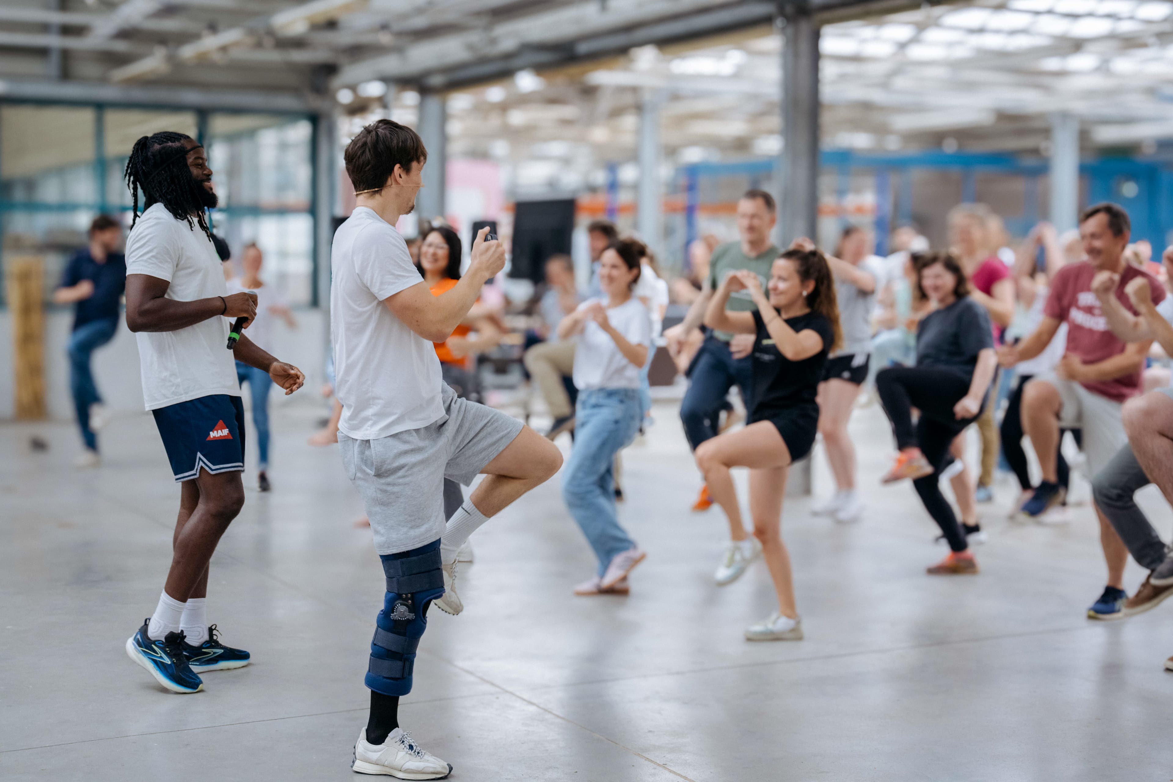 Séance de coaching sportif en entreprise - Team building dynamique